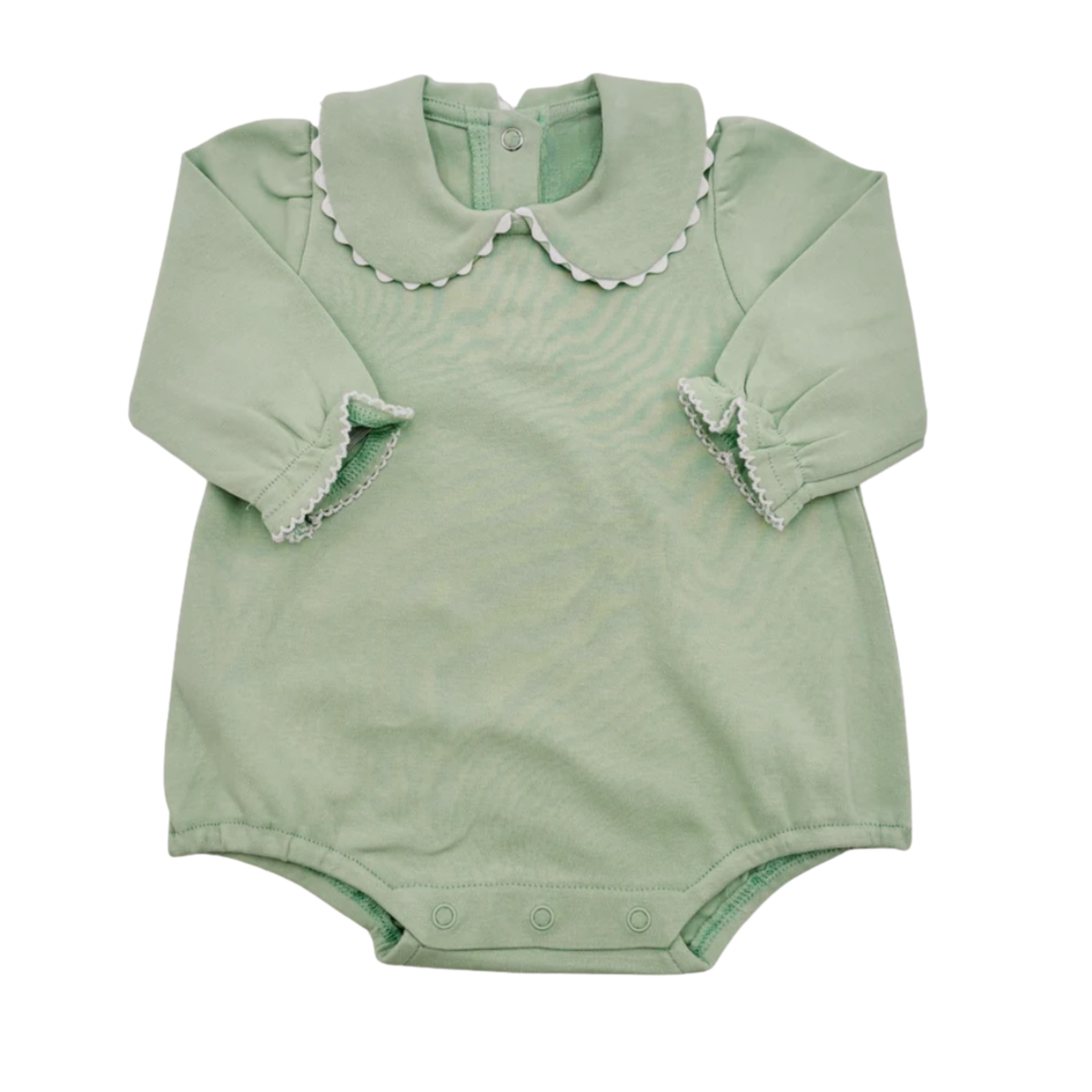 Girls Long Sleeve Scallop Collar Bubble