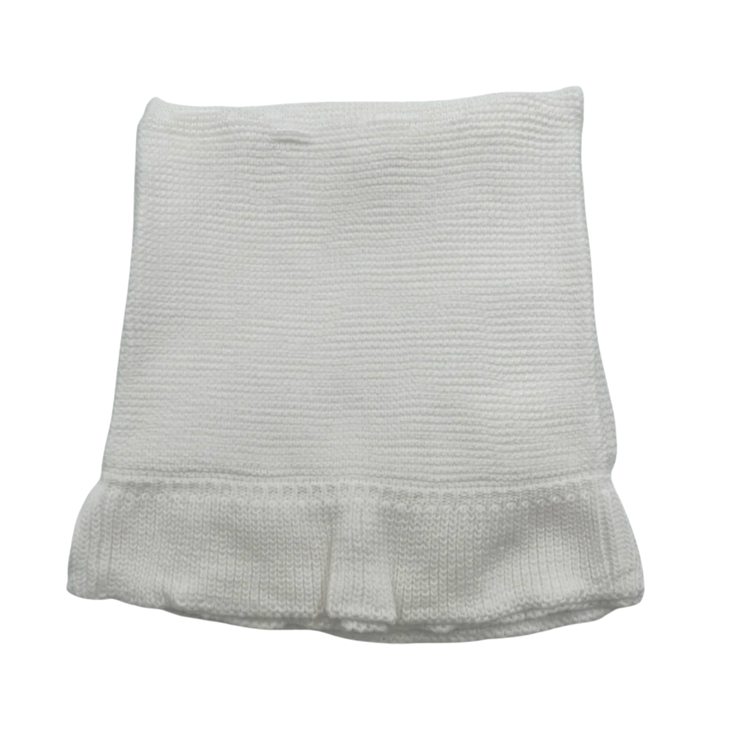 Knit Ruffle Blanket