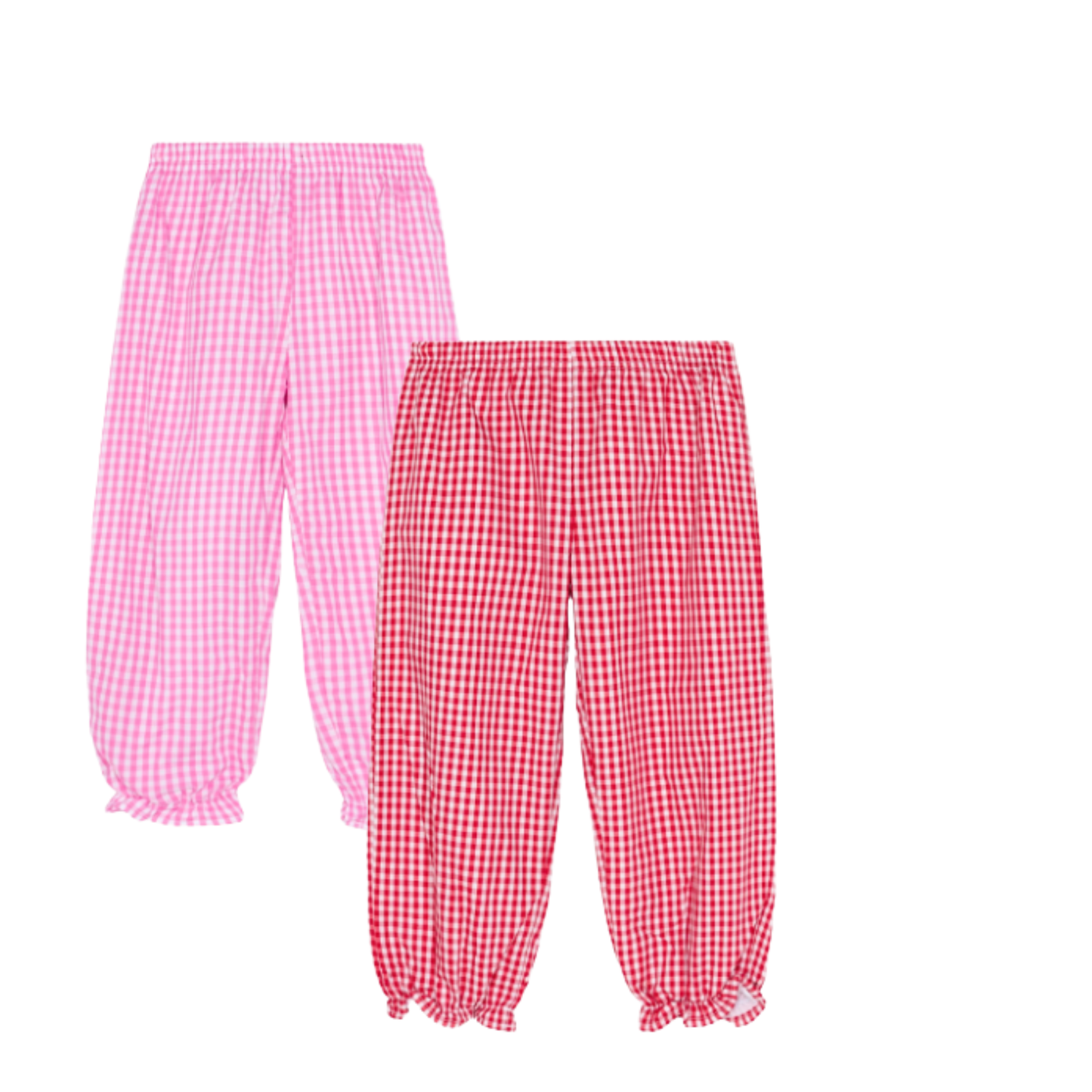 Girl's Gingham Bubble Pants
