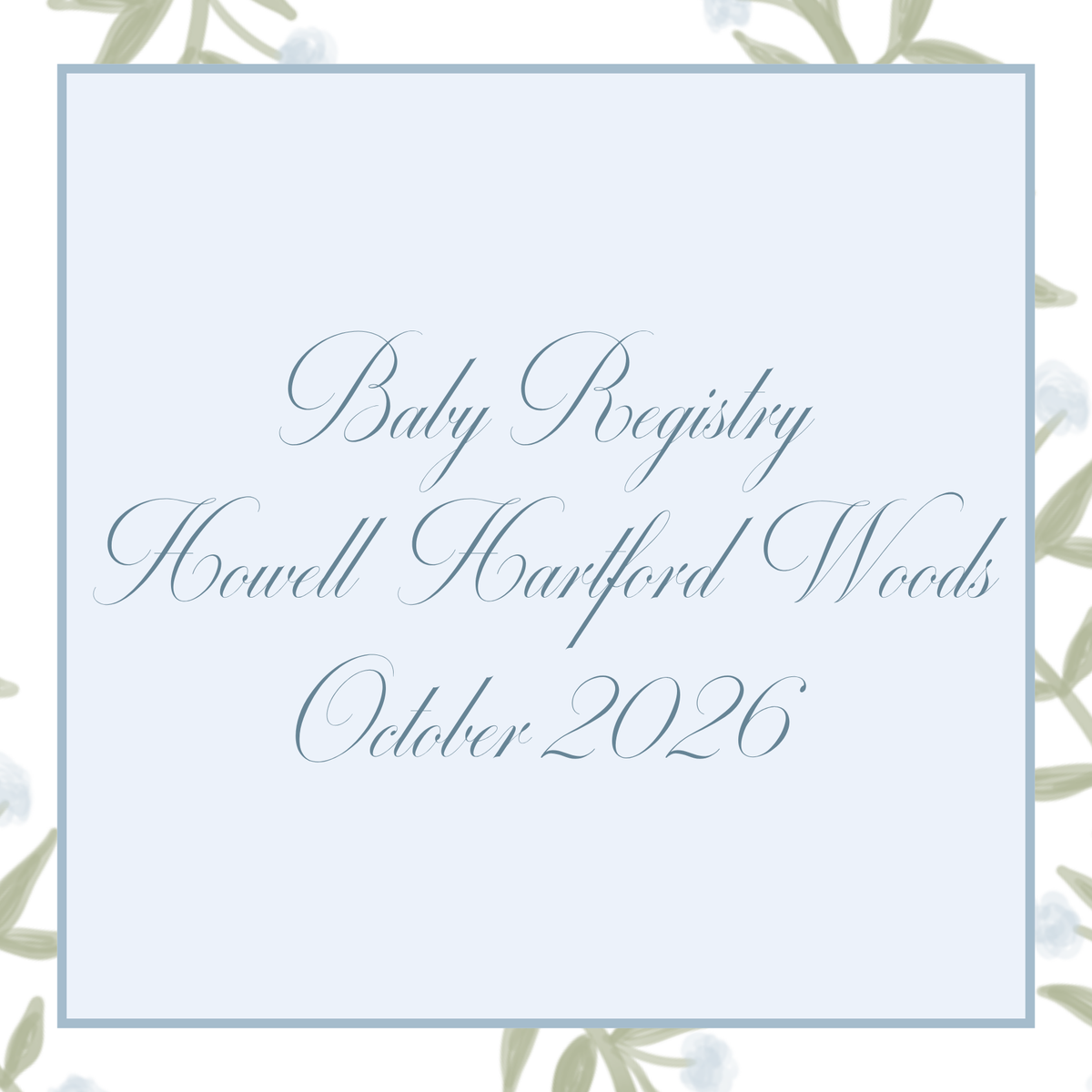 Howell Hartford Woods Baby Registry