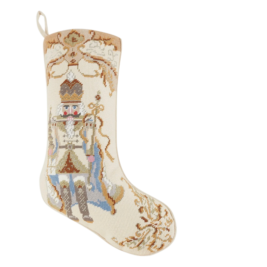 Nutcracker Needlepoint Stocking