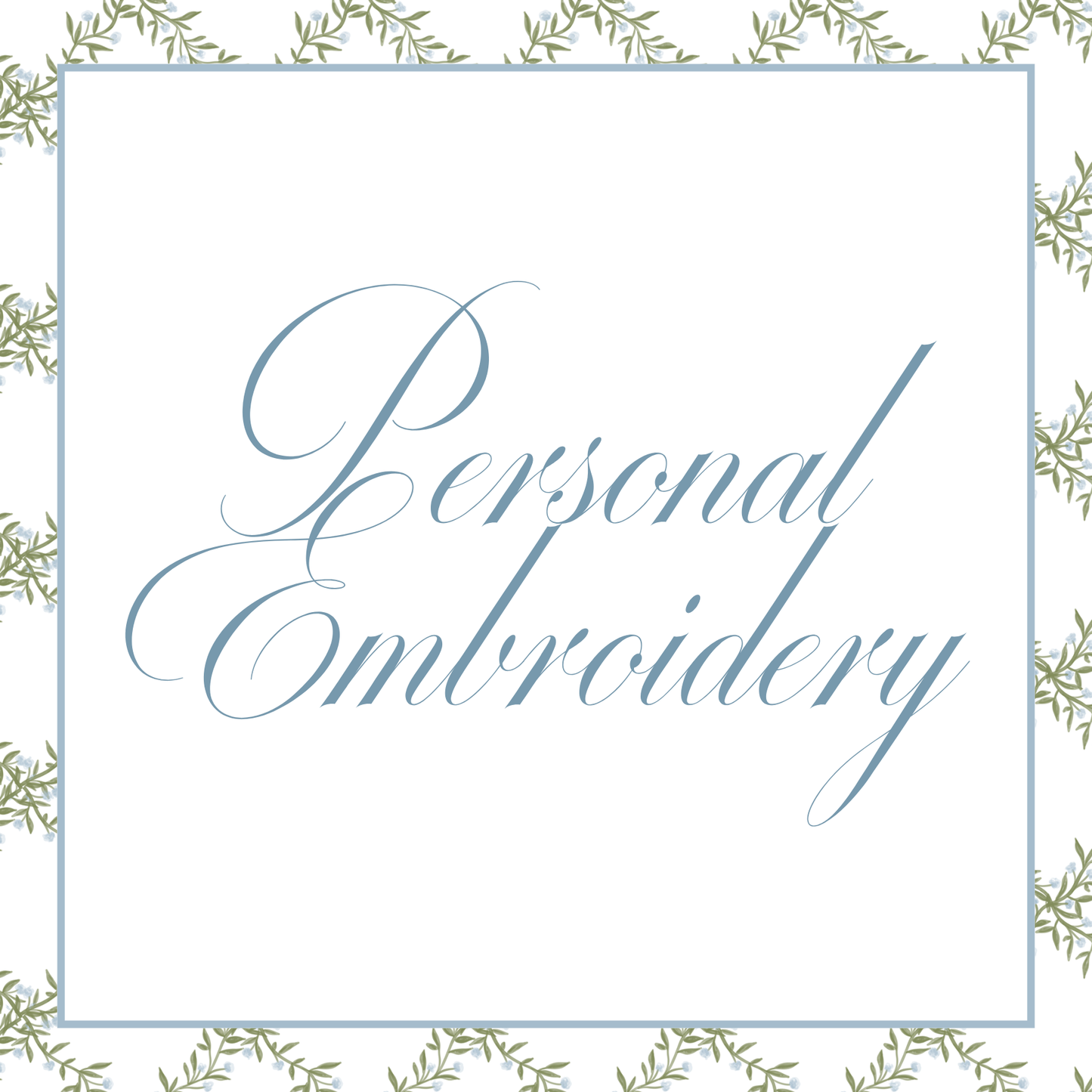 Personal Item Embroidery Petite Petal Embroidery Atelier