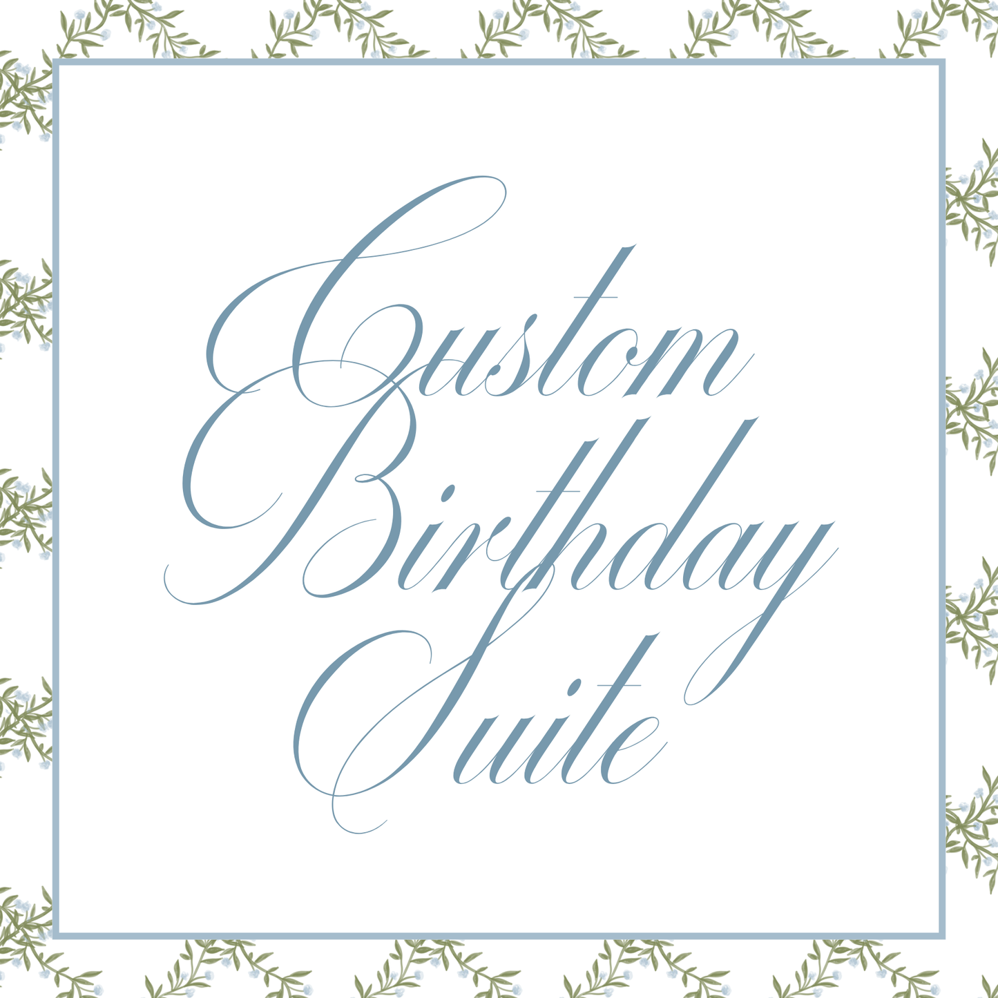 Custom Birthday Suite Petite Petal Embroidery Atelier