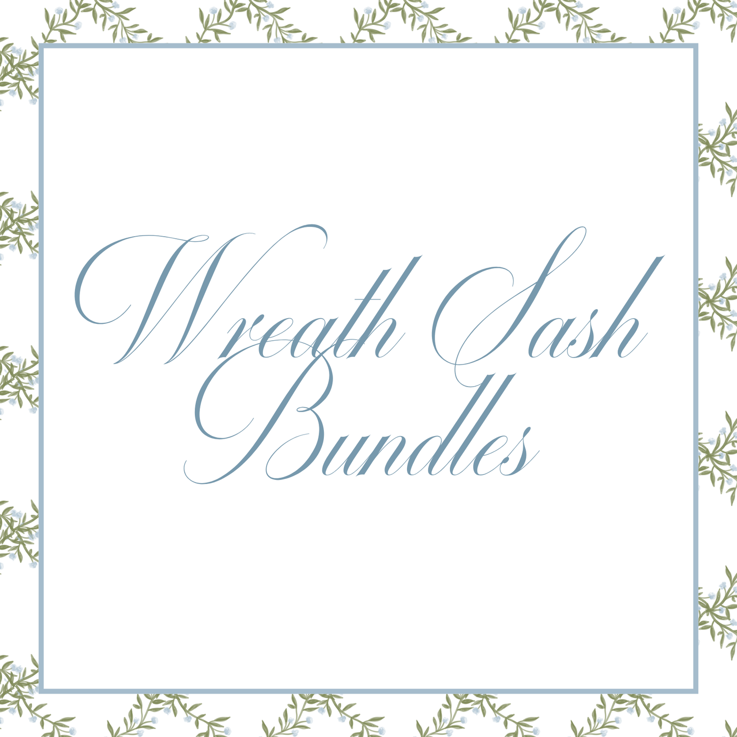 Wreath Sash Bundles Petite Petal Embroidery Atelier