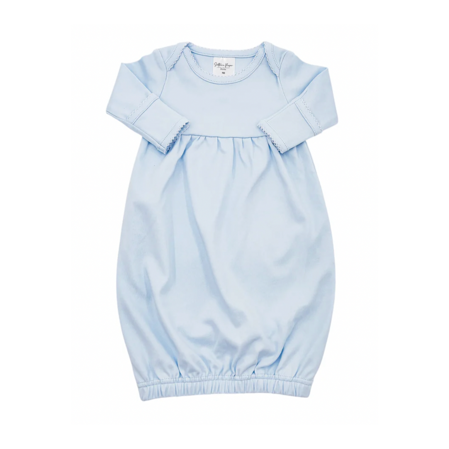 Picot Trim Infant Gown