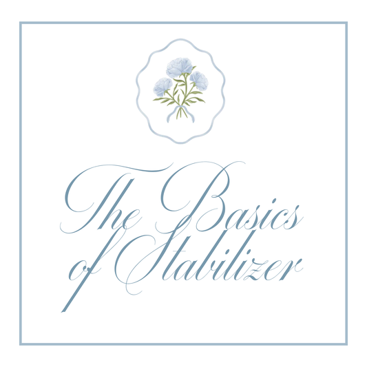 The Basics of Stabilizer Petite Petal Embroidery Atelier