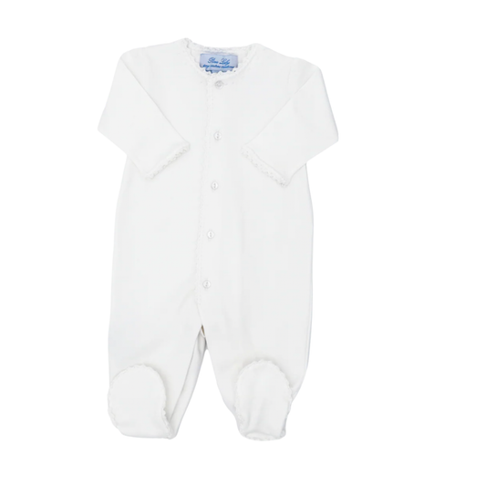 Pixie Lily Crochet Trim Footie Pixie Lily