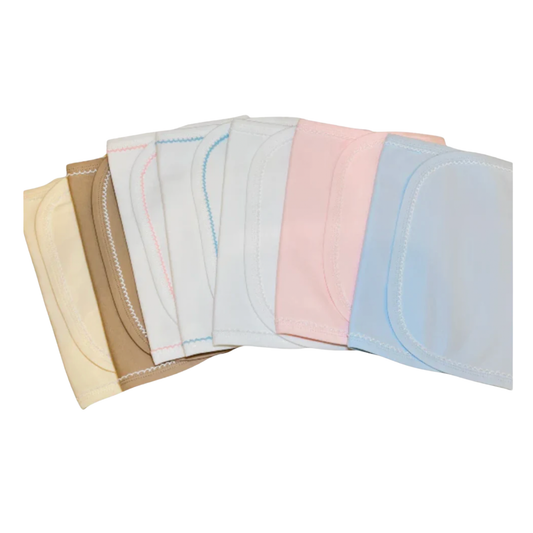 Cotton Picot Trim Burp Cloth
