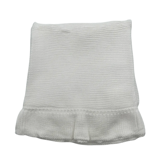 Knit Ruffle Blanket