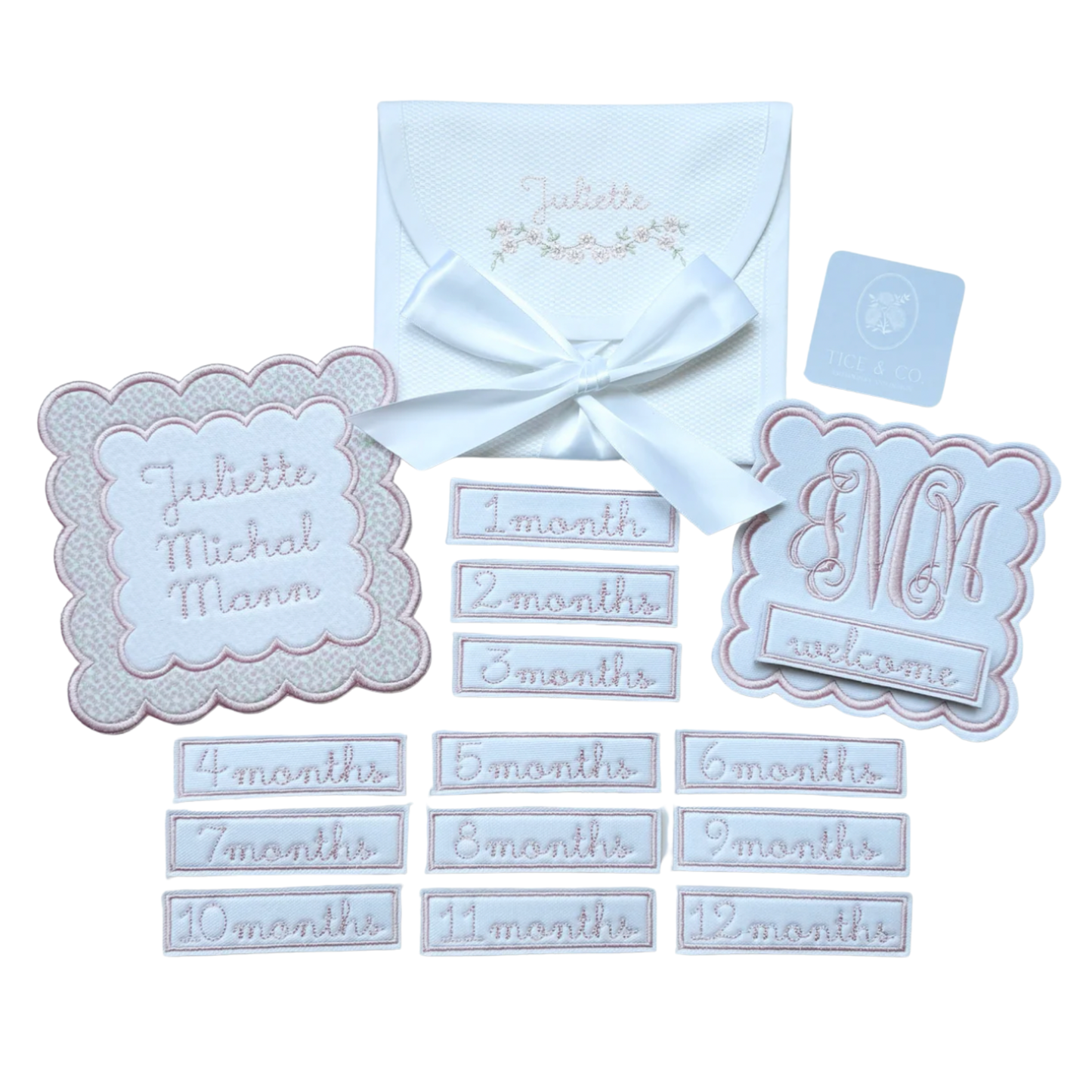 Interchangable Milestone Card Bundles Petite Petal Embroidery Atelier