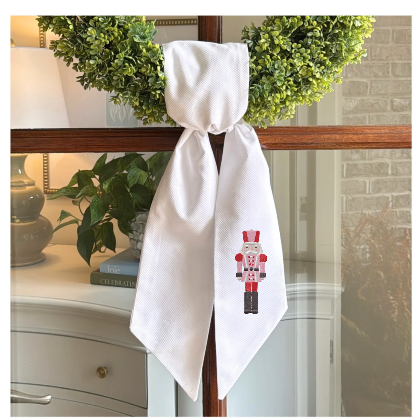 Christmas Wreath Sash
