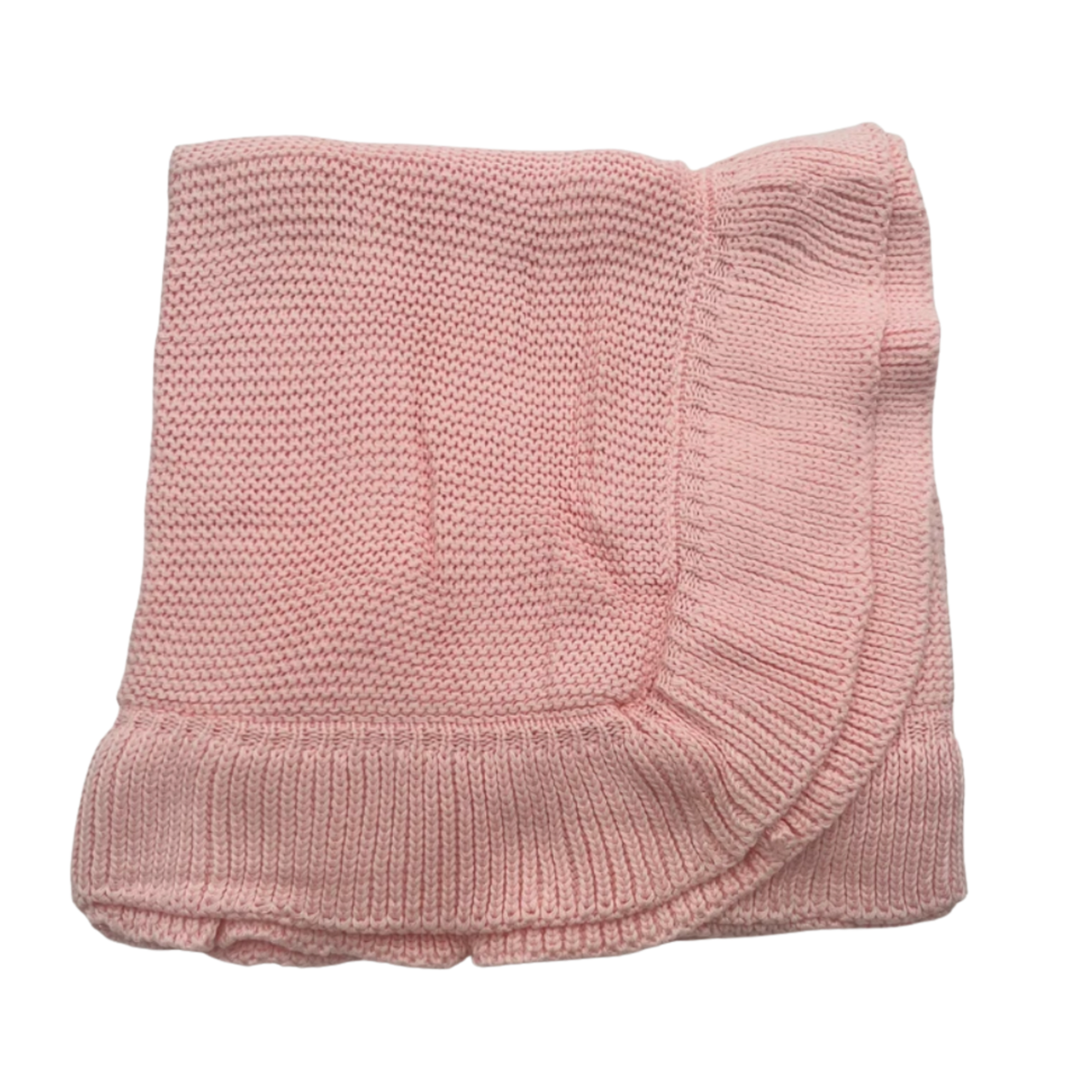 Knit Ruffle Blanket