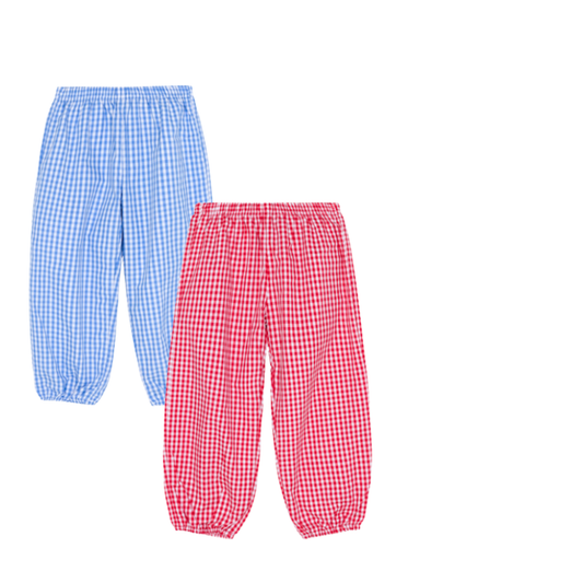 Boy's Gingham Bubble Pants