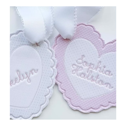 Valentine's Basket Tag Tice & Co. Embroidery and Design