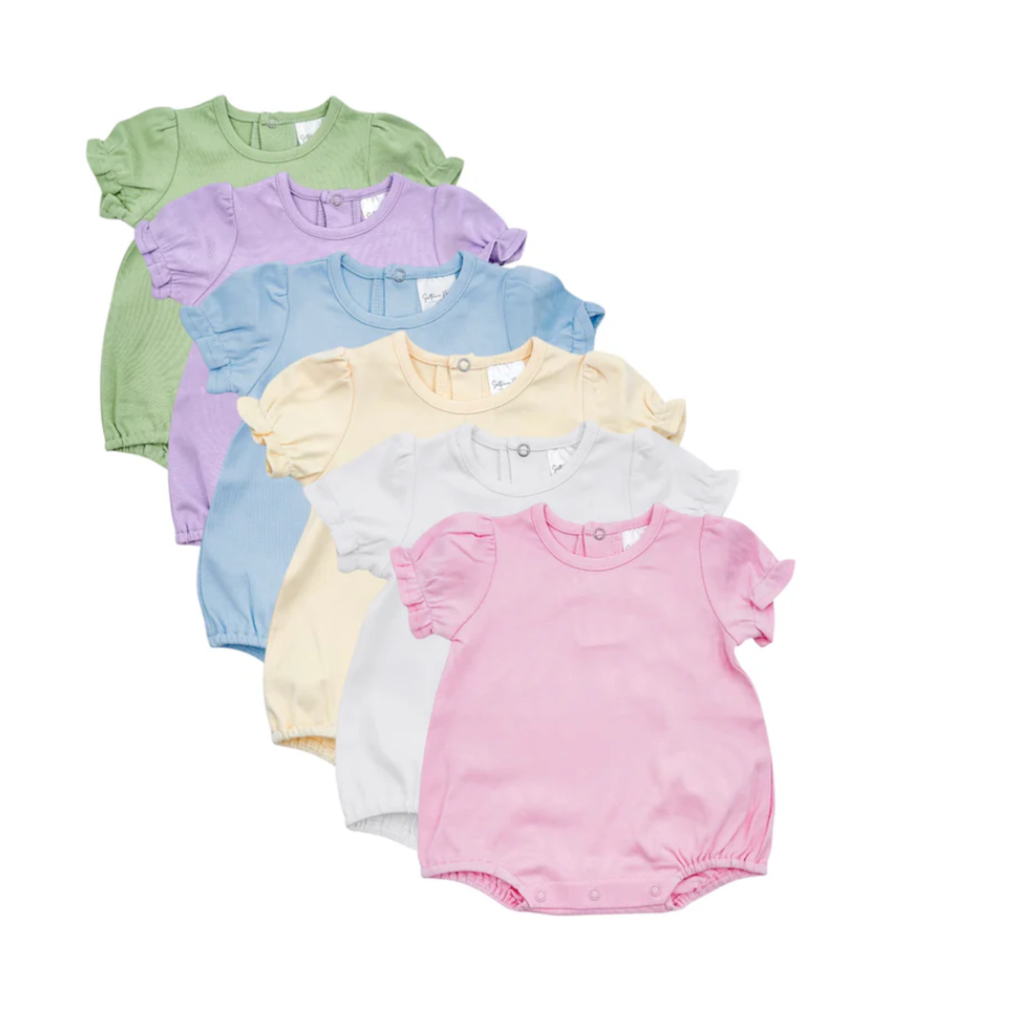 Ruffled Short Sleeve Bubble