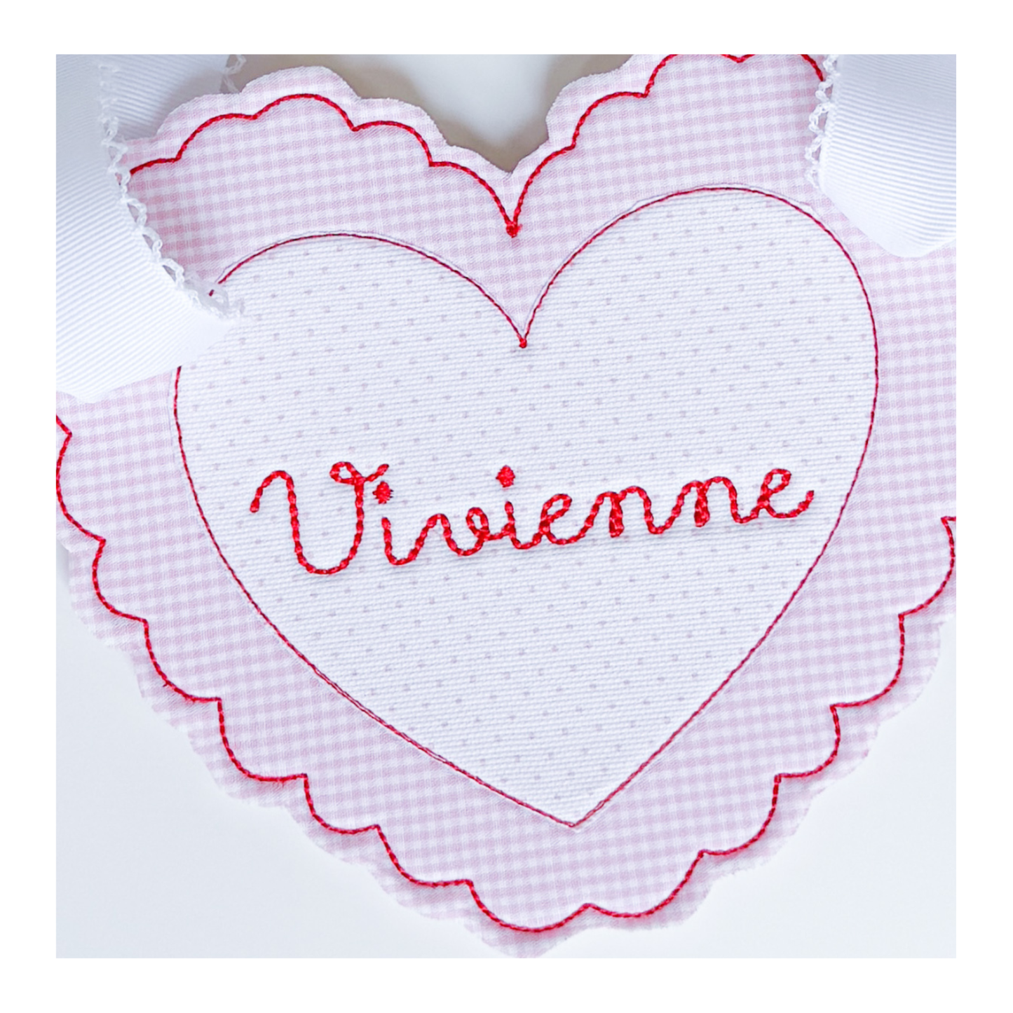 Valentine's Basket Tag Tice & Co. Embroidery and Design