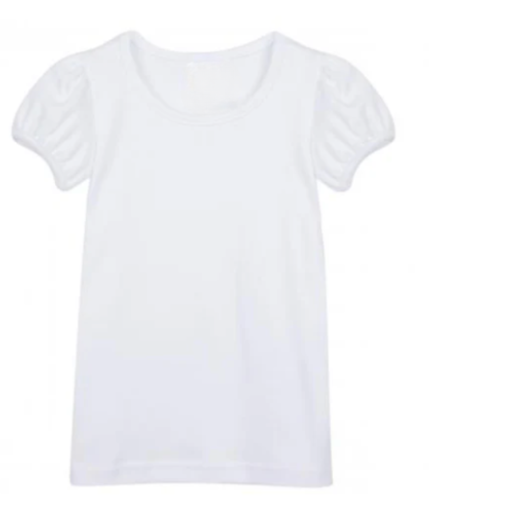 Girls Short Sleeve Plain T-Shirt Blanks Boutique