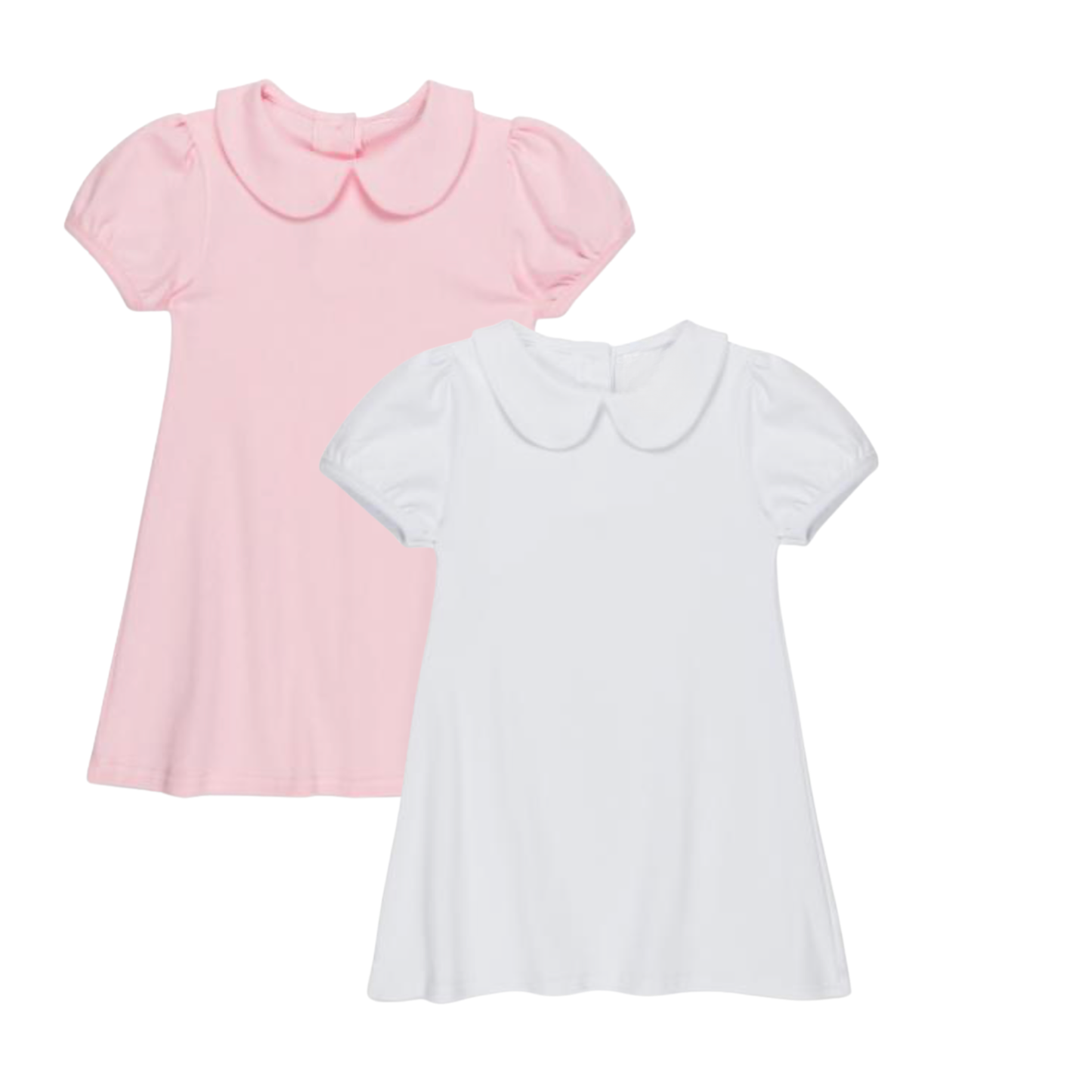 Short Sleeve Peter Pan Collar Dress Blanks Boutique