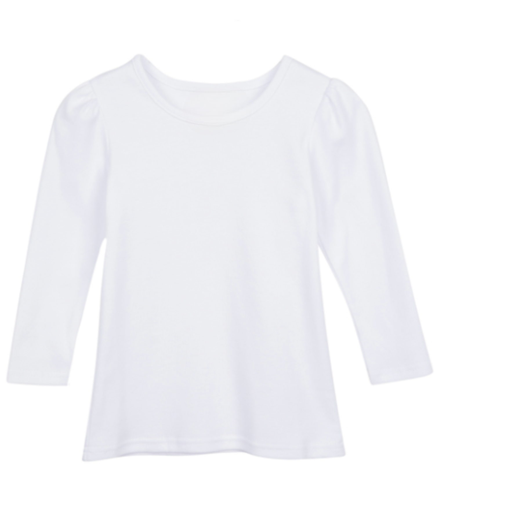 Girls Long Sleeve Plain T-Shirt Blanks Boutique