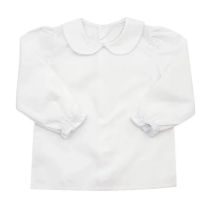 Long Sleeve Woven Picot Collar Shirt Southern Proper Blanks