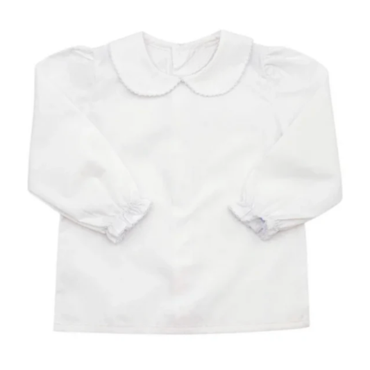 Long Sleeve Woven Picot Collar Shirt Southern Proper Blanks