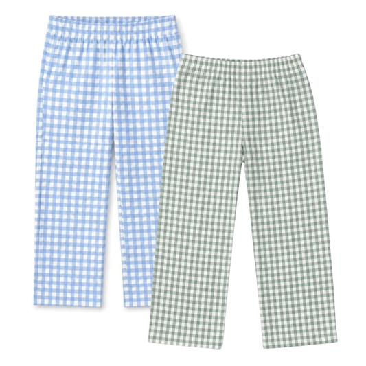 Gingham Knit Pants