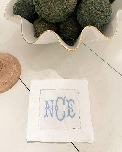 Linen Hemstitch Cocktail Napkins Amazon