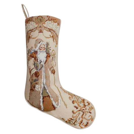 Santa Needlepoint Stocking