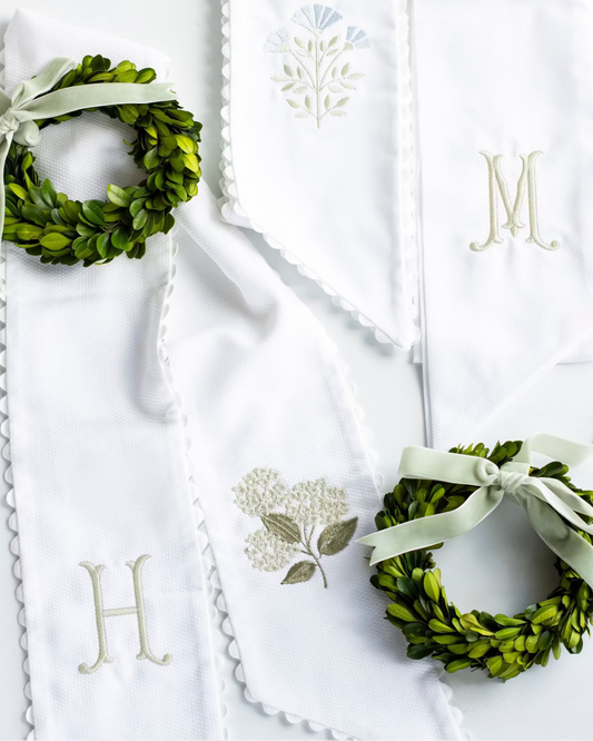 Cotton Pique Home Wreath Sash (SGP) Gifts By Royalty