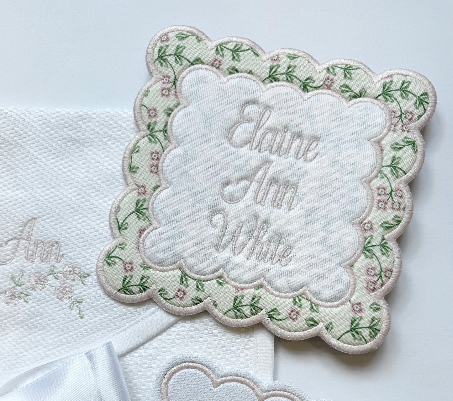 Heritage Pennant Petite Petal Embroidery Atelier