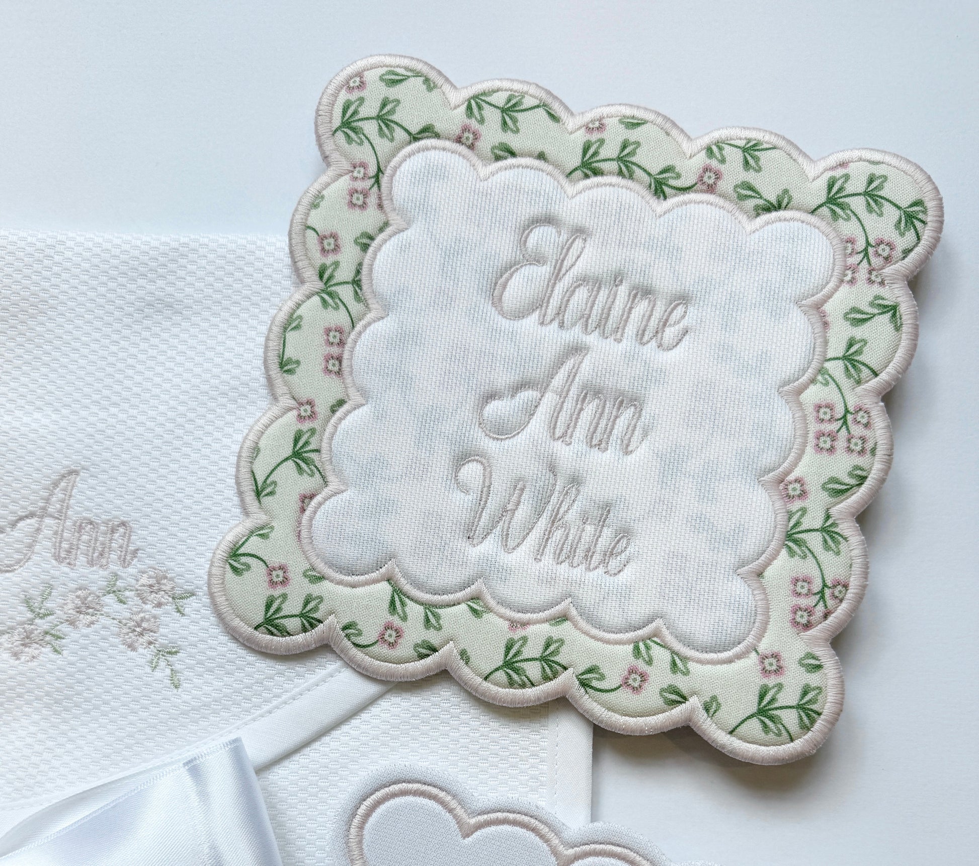 Heritage Pennant Petite Petal Embroidery Atelier