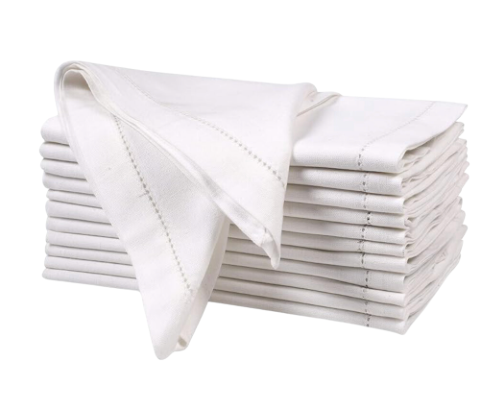 Linen Hemstitch Dinner Napkins Amazon