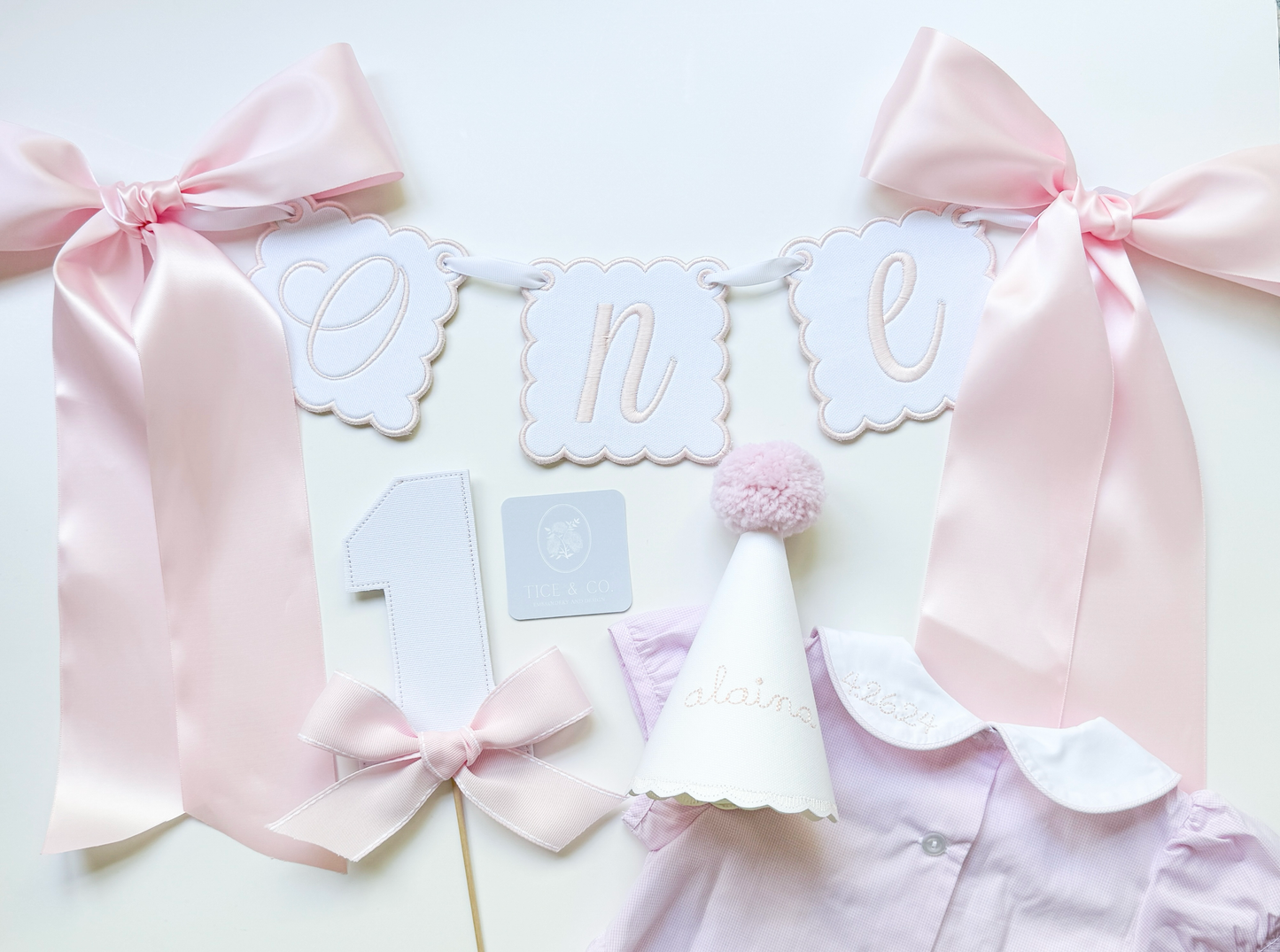 "Pretty in Pink" Party Suite Petite Petal Embroidery Atelier